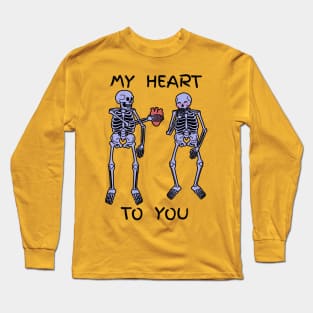 Skeleton Heart To You Long Sleeve T-Shirt